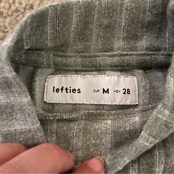 Lefties | Lettuce Edge Mocked Neck Ribbed Long Sleeve Top - Picture 4 of 4